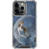 Fairy with Black Cat Sitting on Moon by Nene Thomas iPhone 16 Pro Clear Case